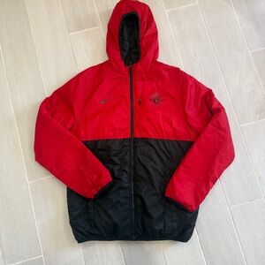 Manchester United Reversible Padded Bench Jacket Size M 2010s